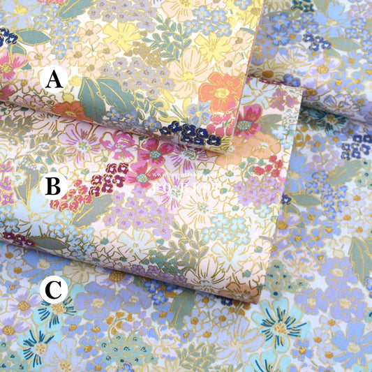 cotton Linen Canvas - Mimi Metallic fabric - FO:REST Fabric 布恩堂Liberty fabrictana lawnjapanese fabricykk zipper