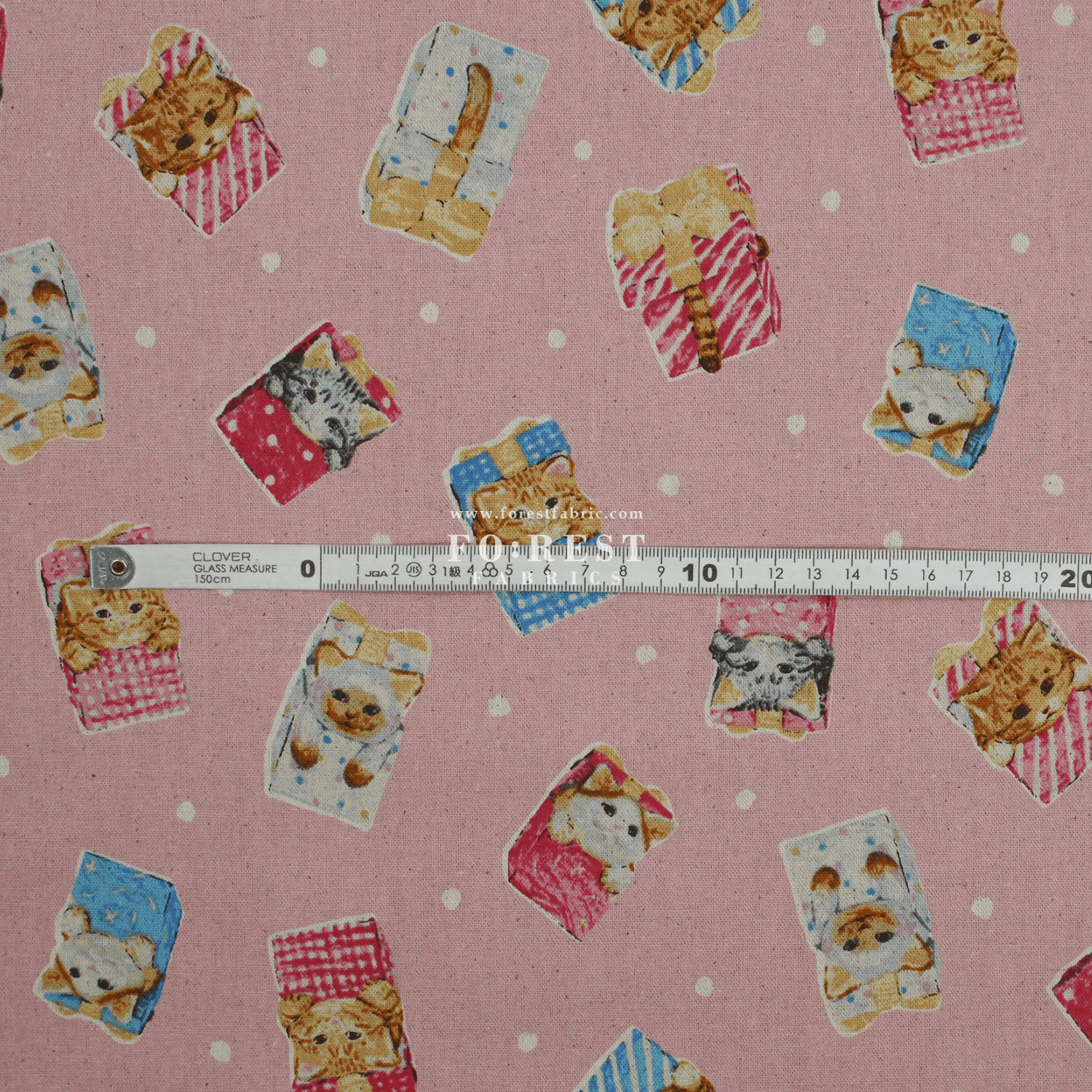 cotton linen - hello from present fabric Pink - FO:REST Fabric 布恩堂Liberty fabrictana lawnjapanese fabricykk zipper