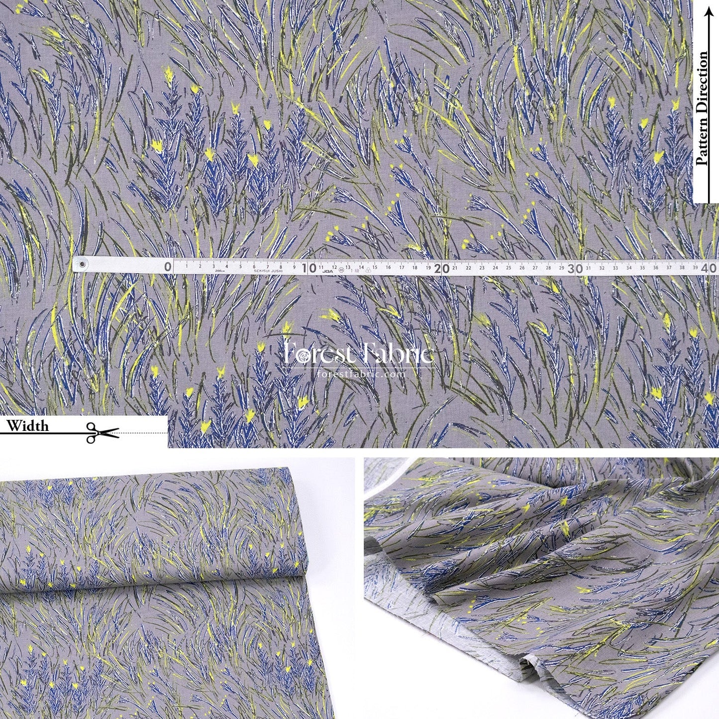 cotton linen - KESHIKI Harappa fabric - FO:REST Fabric 布恩堂Liberty fabrictana lawnjapanese fabricykk zipper