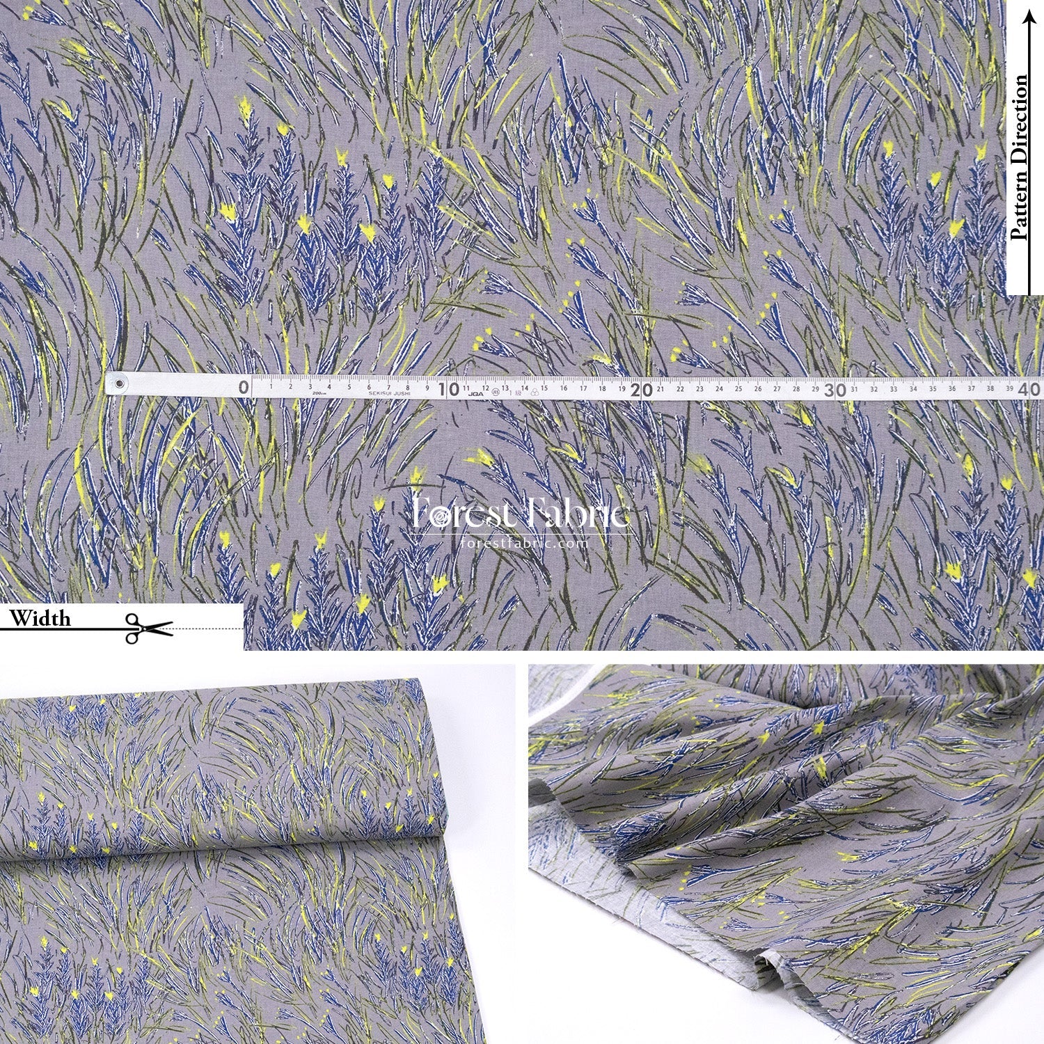 cotton linen - KESHIKI Harappa fabric - FO:REST Fabric 布恩堂Liberty fabrictana lawnjapanese fabricykk zipper