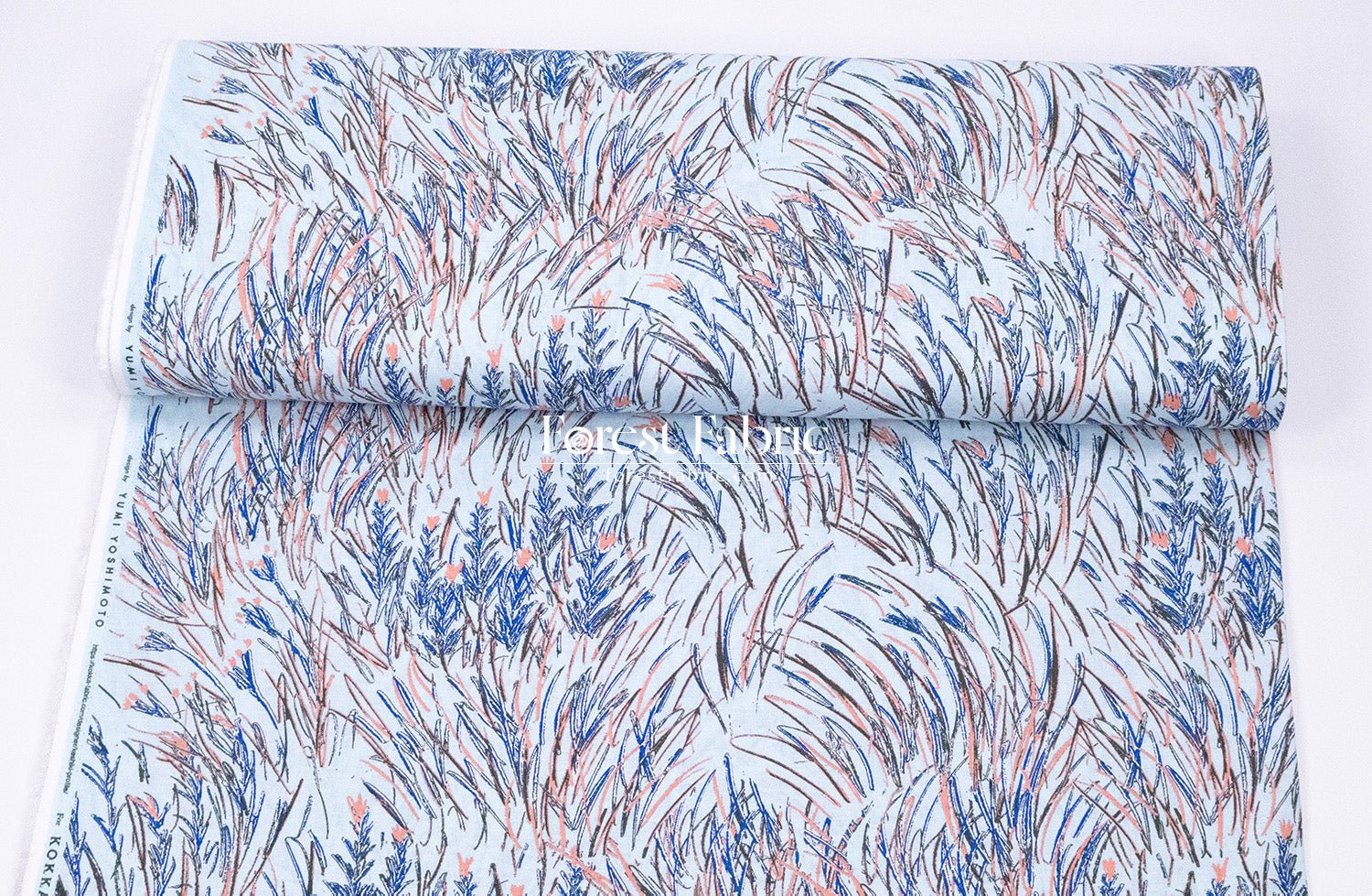 cotton linen - KESHIKI Harappa fabric - FO:REST Fabric 布恩堂Liberty fabrictana lawnjapanese fabricykk zipper
