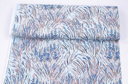 cotton linen - KESHIKI Harappa fabric - FO:REST Fabric 布恩堂Liberty fabrictana lawnjapanese fabricykk zipper