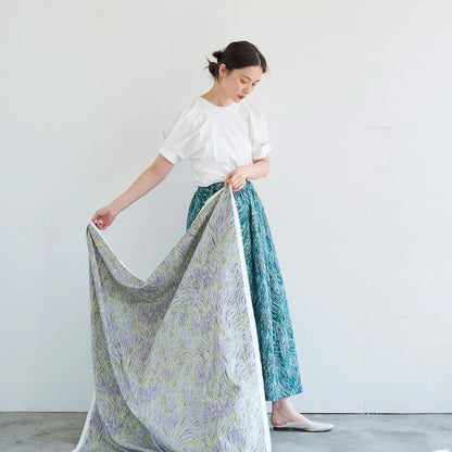cotton linen - KESHIKI Harappa fabric - FO:REST Fabric 布恩堂Liberty fabrictana lawnjapanese fabricykk zipper