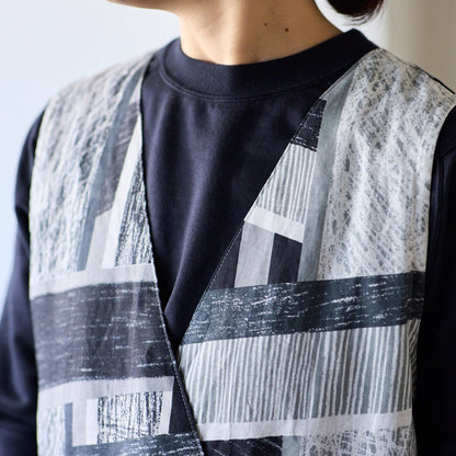 cotton linen - KESHIKI Highway fabric D - FO:REST Fabric 布恩堂Liberty fabrictana lawnjapanese fabricykk zipper