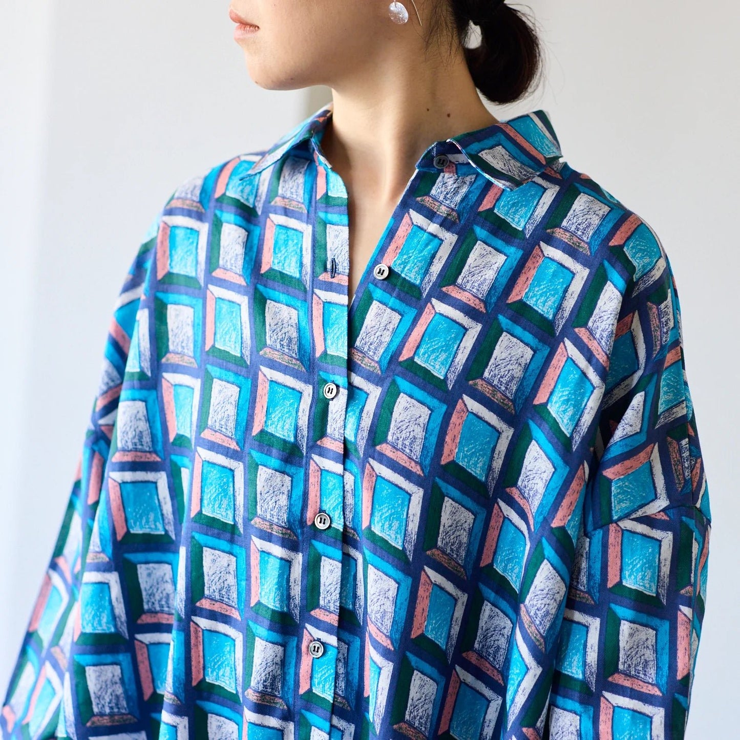 cotton linen - KESHIKI Window fabric A - FO:REST Fabric 布恩堂Liberty fabrictana lawnjapanese fabricykk zipper