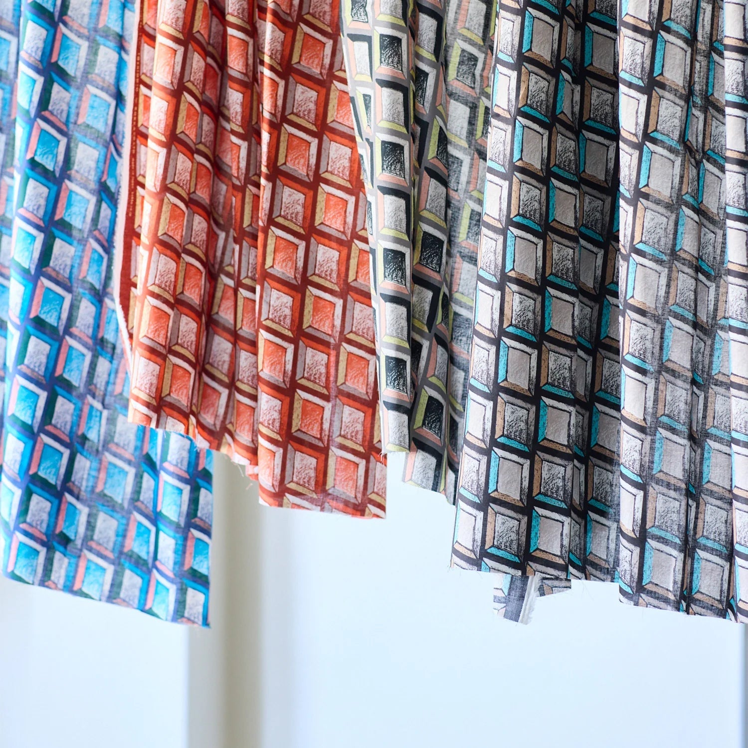 cotton linen - KESHIKI Window fabric B - FO:REST Fabric 布恩堂Liberty fabrictana lawnjapanese fabricykk zipper