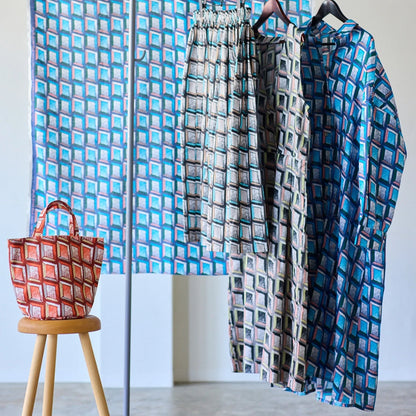 cotton linen - KESHIKI Window fabric D - FO:REST Fabric 布恩堂Liberty fabrictana lawnjapanese fabricykk zipper