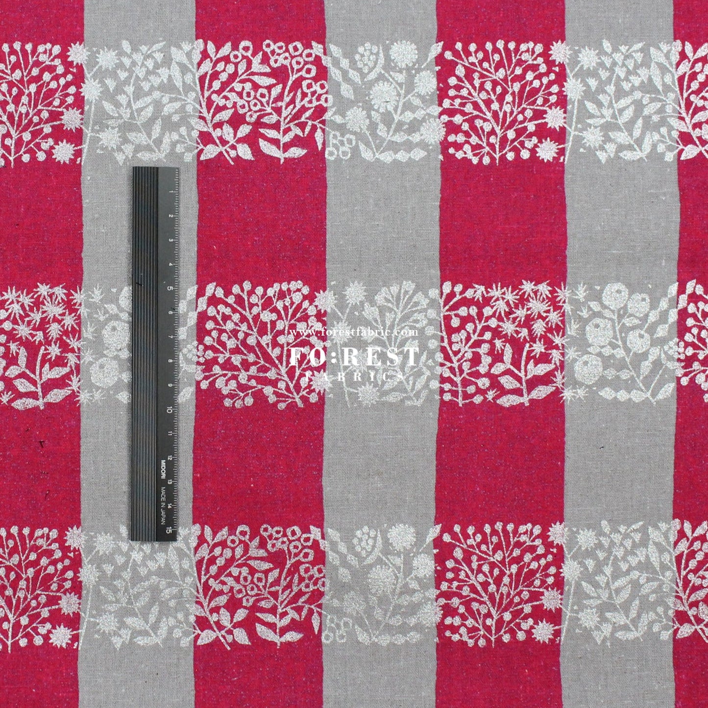 cotton linen - lattice echino fabric A - FO:REST Fabric 布恩堂Liberty fabrictana lawnjapanese fabricykk zipper