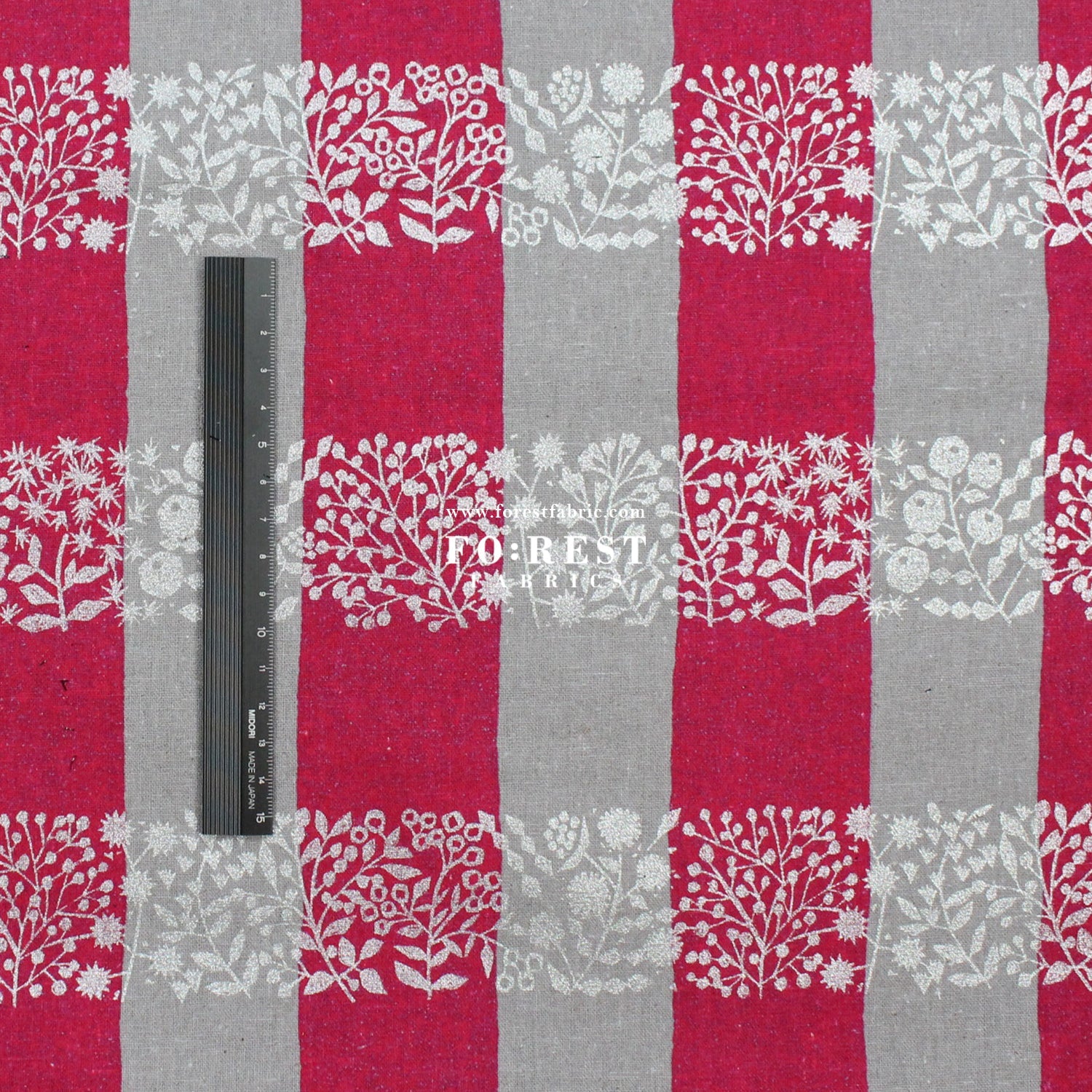 cotton linen - lattice echino fabric A - FO:REST Fabric 布恩堂Liberty fabrictana lawnjapanese fabricykk zipper