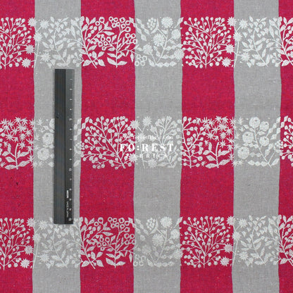 cotton linen - lattice echino fabric A - FO:REST Fabric 布恩堂Liberty fabrictana lawnjapanese fabricykk zipper
