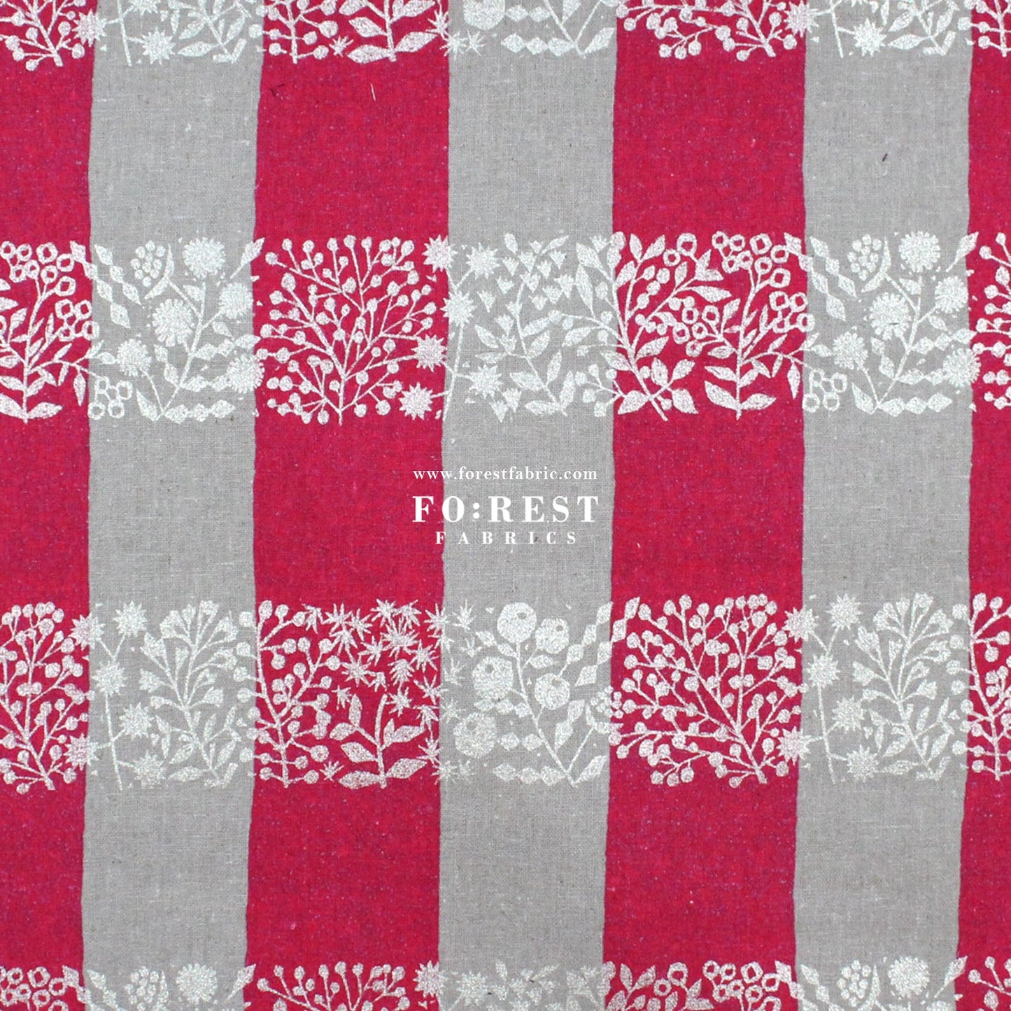 cotton linen - lattice echino fabric A - FO:REST Fabric 布恩堂Liberty fabrictana lawnjapanese fabricykk zipper