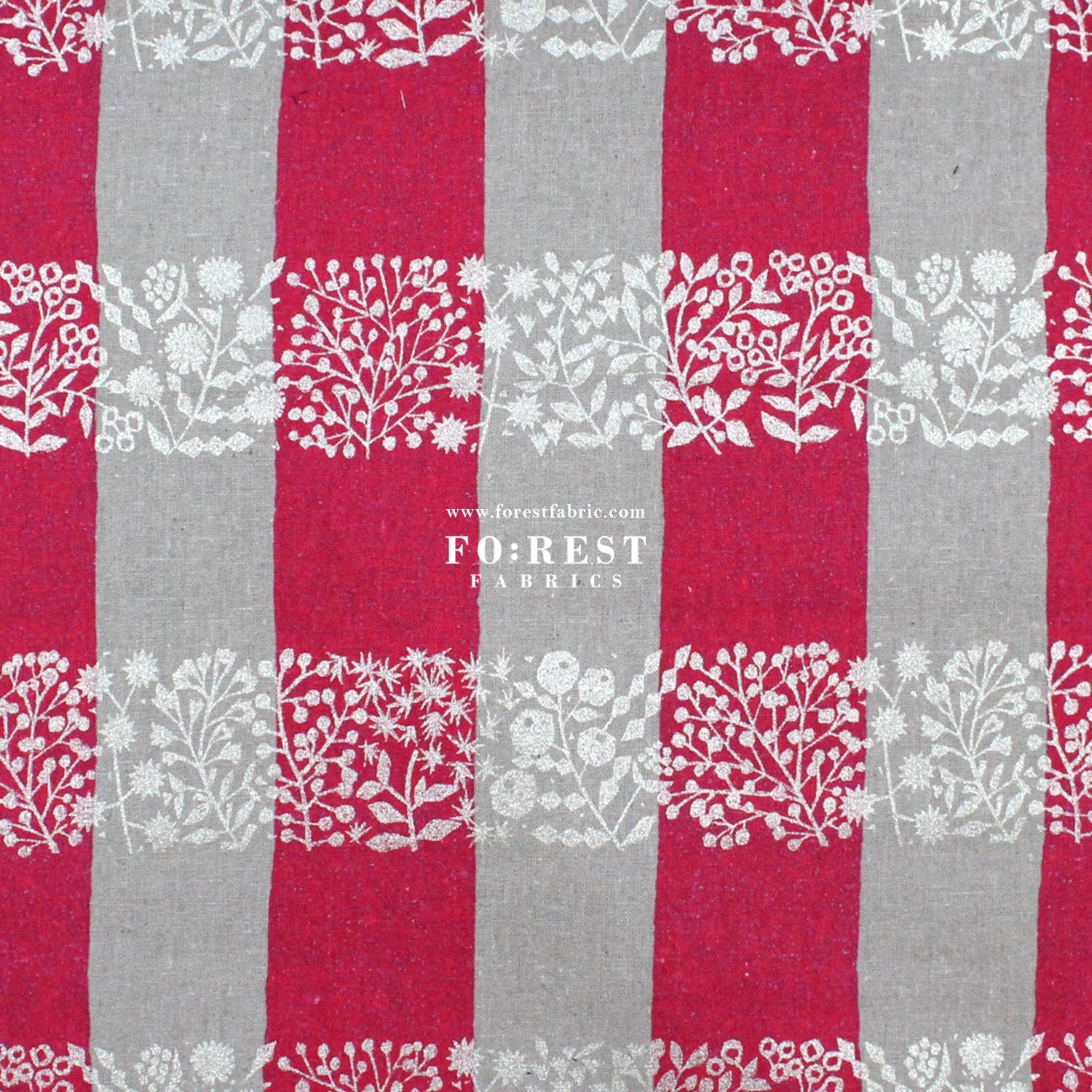 cotton linen - lattice echino fabric A - FO:REST Fabric 布恩堂Liberty fabrictana lawnjapanese fabricykk zipper