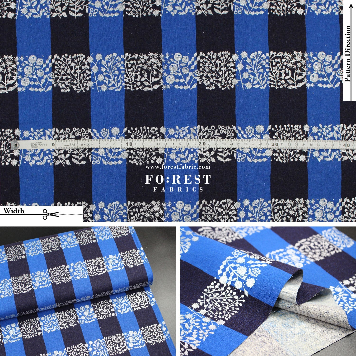 cotton linen - lattice echino fabric B - FO:REST Fabric 布恩堂Liberty fabrictana lawnjapanese fabricykk zipper