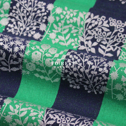 cotton linen - lattice echino fabric C - FO:REST Fabric 布恩堂Liberty fabrictana lawnjapanese fabricykk zipper