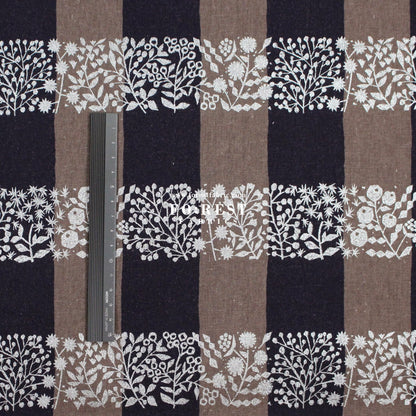 cotton linen - lattice echino fabric E - FO:REST Fabric 布恩堂Liberty fabrictana lawnjapanese fabricykk zipper