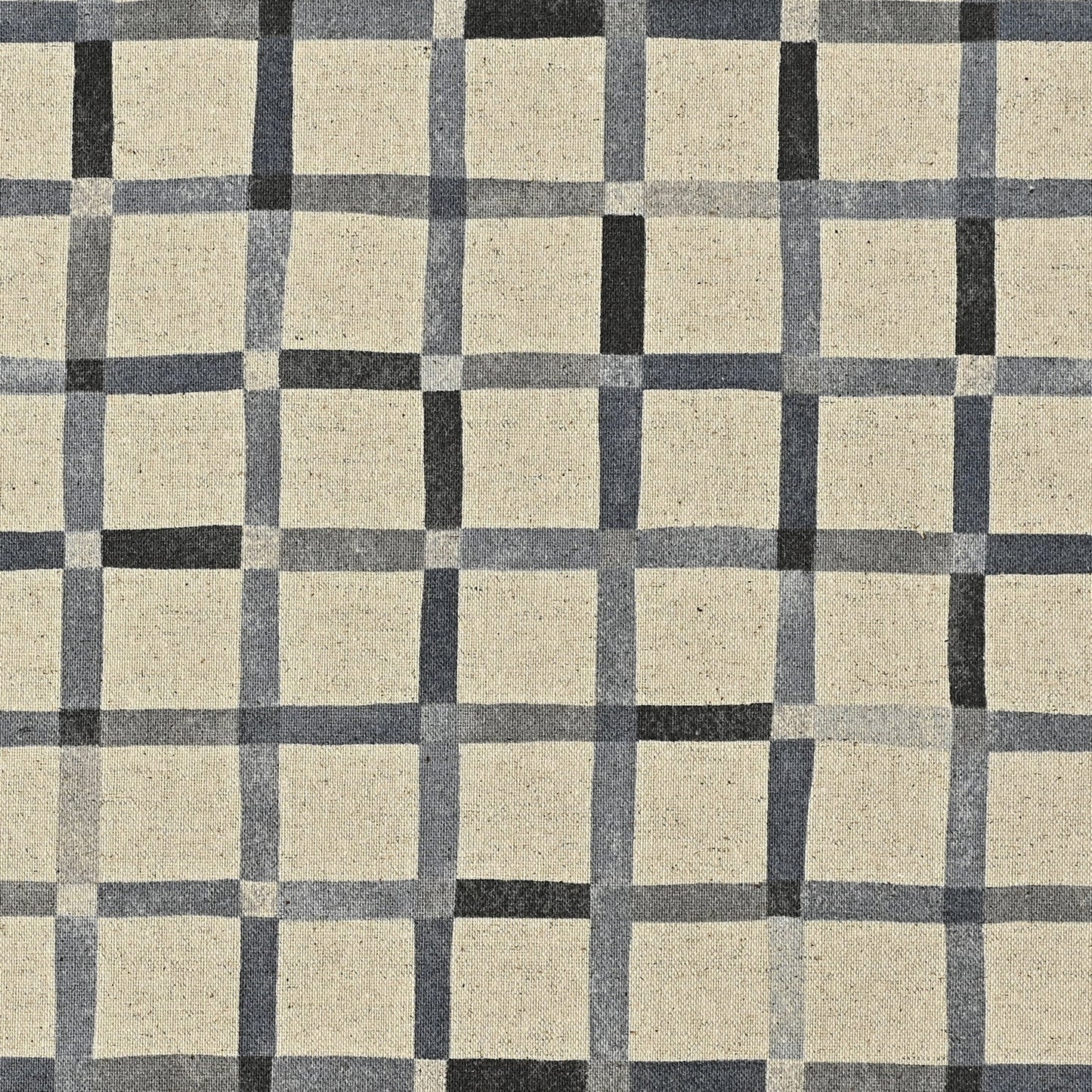cotton linen - Le Bouquet Plaid fabric Gray - FO:REST Fabric 布恩堂Liberty fabrictana lawnjapanese fabricykk zipper