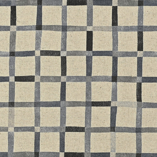 cotton linen - Le Bouquet Plaid fabric Gray - FO:REST Fabric 布恩堂Liberty fabrictana lawnjapanese fabricykk zipper