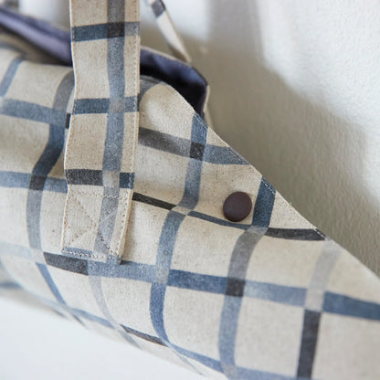 cotton linen - Le Bouquet Plaid fabric Gray - FO:REST Fabric 布恩堂Liberty fabrictana lawnjapanese fabricykk zipper
