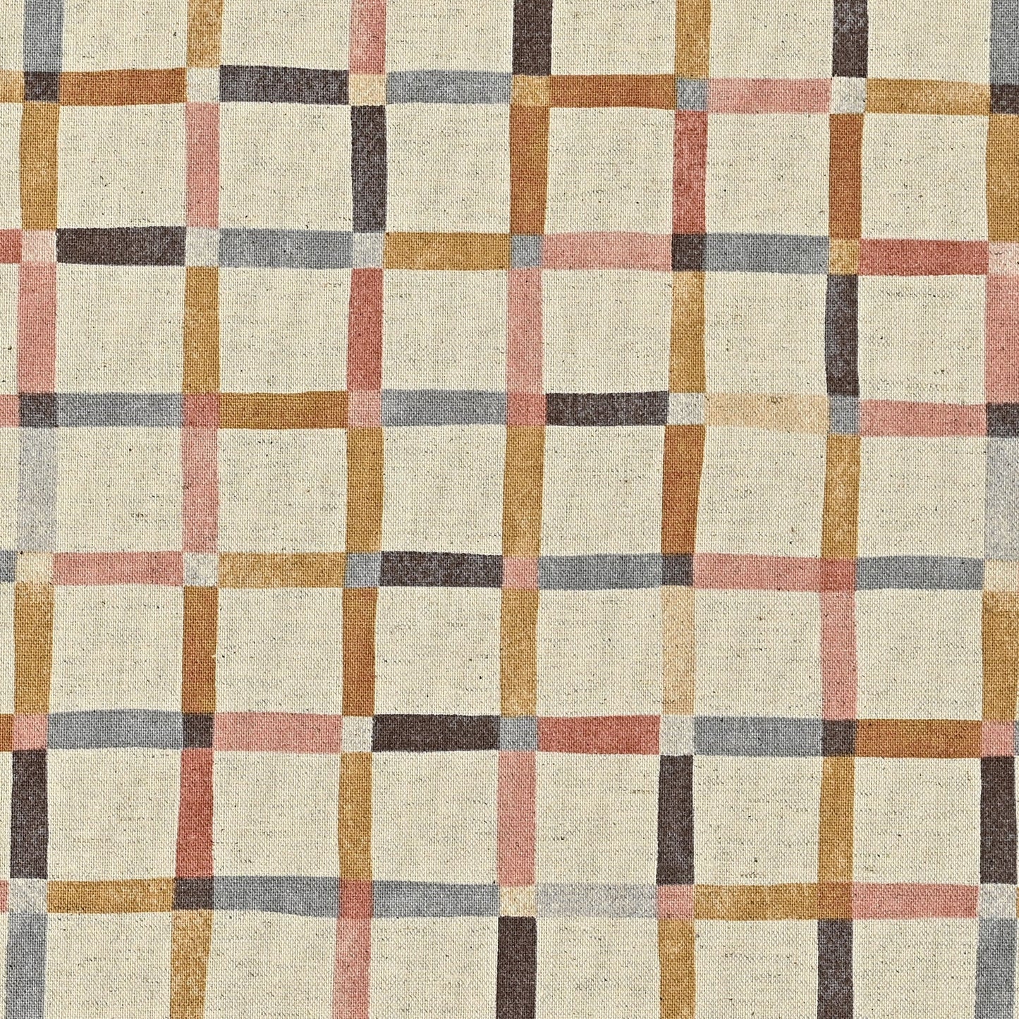 cotton linen - Le Bouquet Plaid fabric Pink - FO:REST Fabric 布恩堂Liberty fabrictana lawnjapanese fabricykk zipper