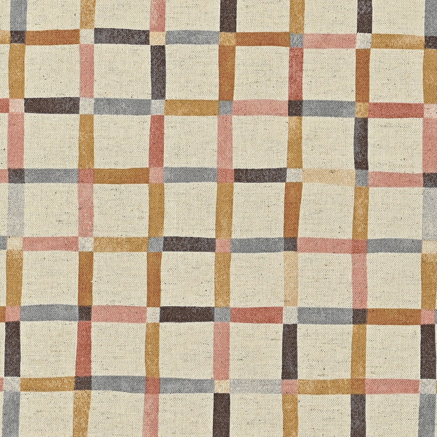 cotton linen - Le Bouquet Plaid fabric Pink - FO:REST Fabric 布恩堂Liberty fabrictana lawnjapanese fabricykk zipper