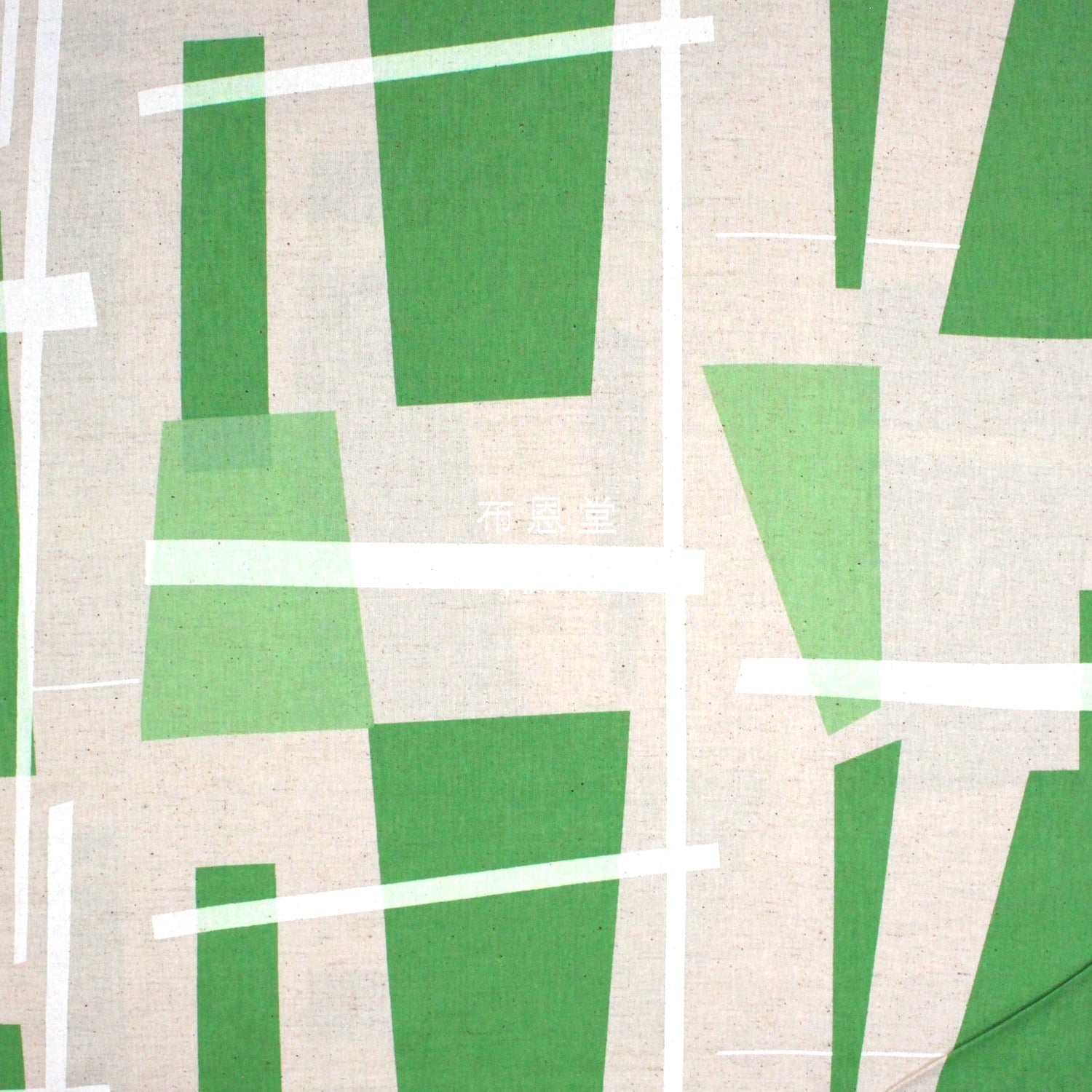 cotton linen - Modern art watercolor multi check fabric Green - FO:REST Fabric 布恩堂Liberty fabrictana lawnjapanese fabricykk zipper