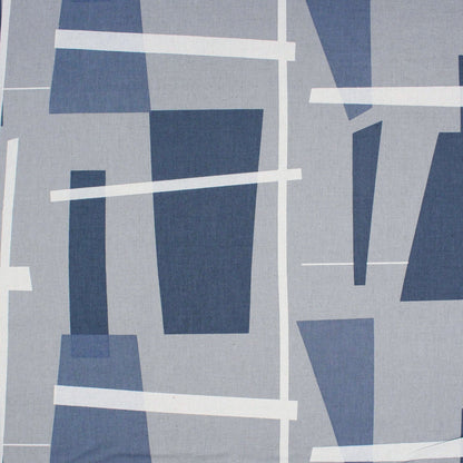 cotton linen - Modern art watercolor multi check fabric Navy - FO:REST Fabric 布恩堂Liberty fabrictana lawnjapanese fabricykk zipper