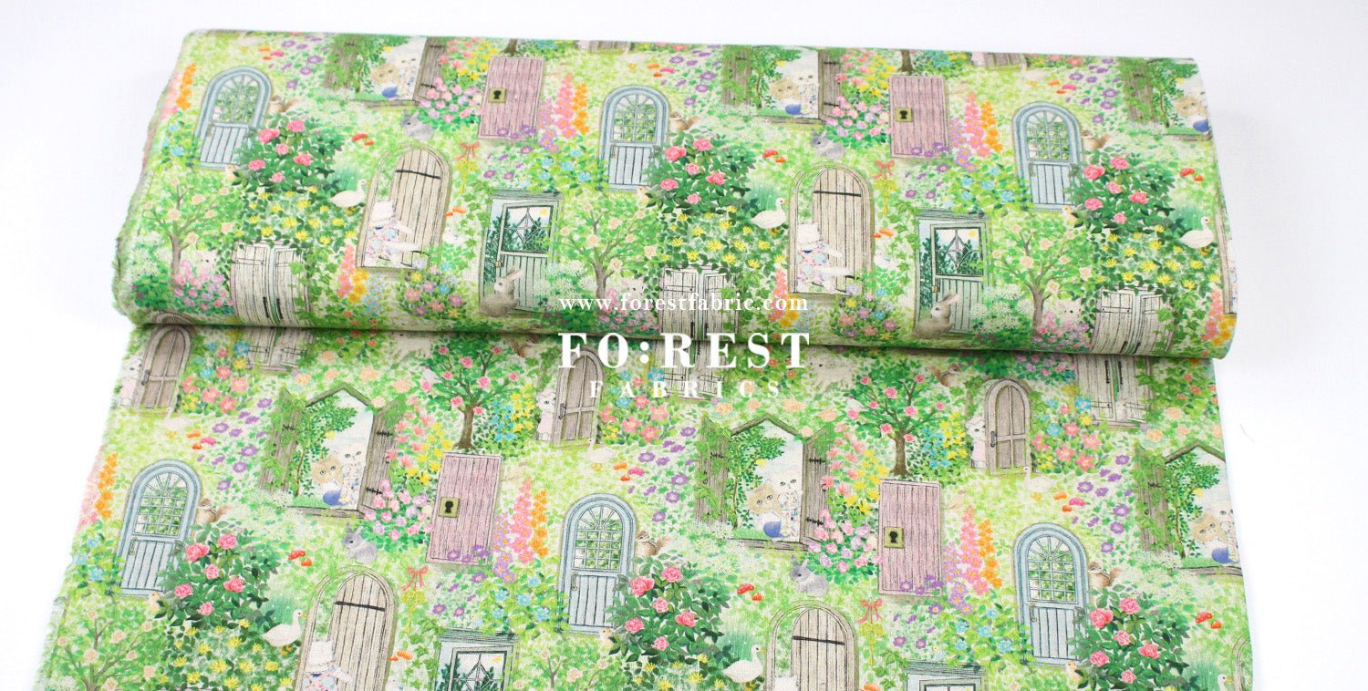 cotton linen - Secret Garden fabric - FO:REST Fabric 布恩堂Liberty fabrictana lawnjapanese fabricykk zipper