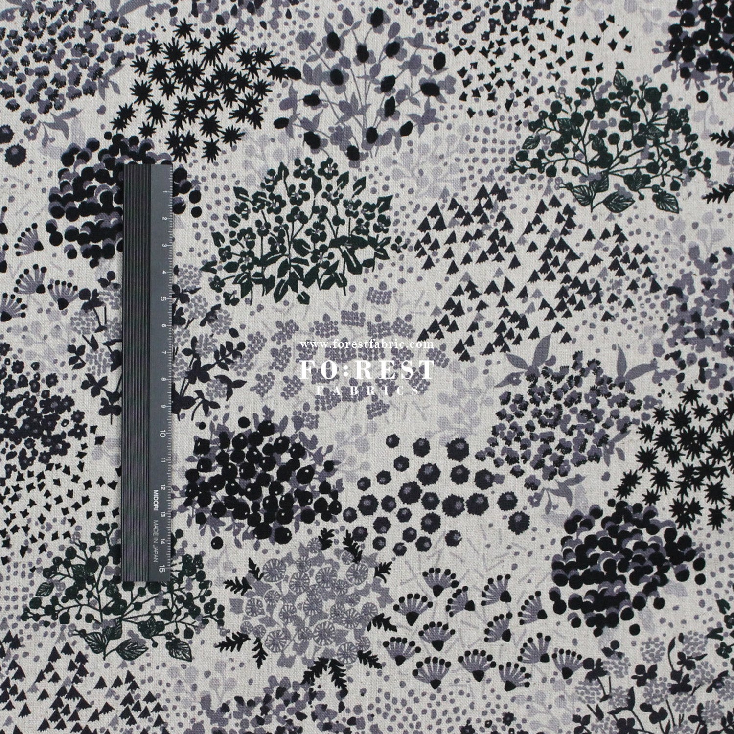cotton linen - sketch echino fabric B - FO:REST Fabric 布恩堂Liberty fabrictana lawnjapanese fabricykk zipper