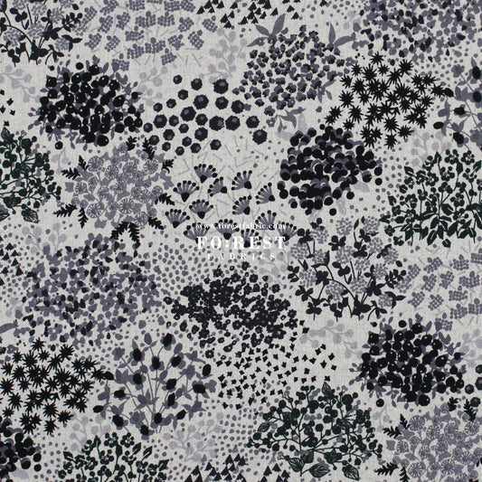 cotton linen - sketch echino fabric B - FO:REST Fabric 布恩堂Liberty fabrictana lawnjapanese fabricykk zipper