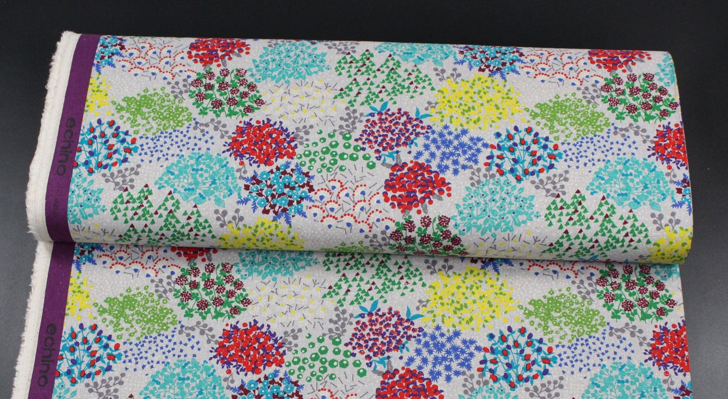 cotton linen - sketch echino fabric C - FO:REST Fabric 布恩堂Liberty fabrictana lawnjapanese fabricykk zipper