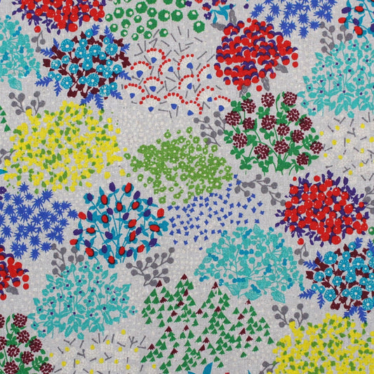 cotton linen - sketch echino fabric C - FO:REST Fabric 布恩堂Liberty fabrictana lawnjapanese fabricykk zipper
