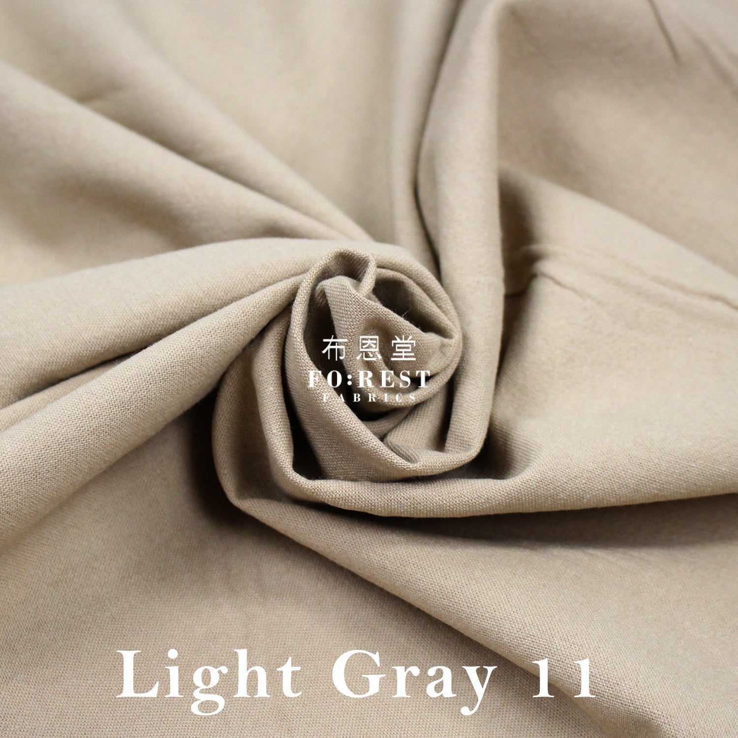 cotton linen - solid fabric 厚麻棉 - FO:REST Fabric 布恩堂Liberty fabrictana lawnjapanese fabricykk zipper