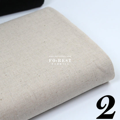 cotton linen - solid fabric 薄棉麻 - FO:REST Fabric 布恩堂Liberty fabrictana lawnjapanese fabricykk zipper