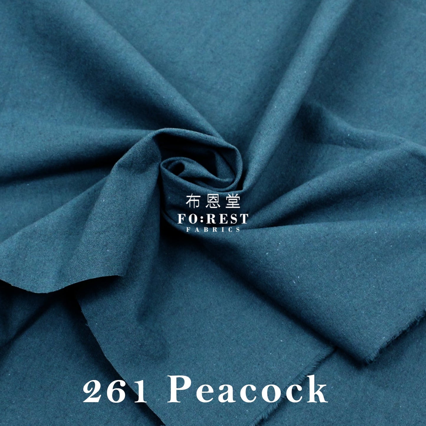 cotton linen - solid fabric 厚麻棉 - FO:REST Fabric 布恩堂Liberty fabrictana lawnjapanese fabricykk zipper