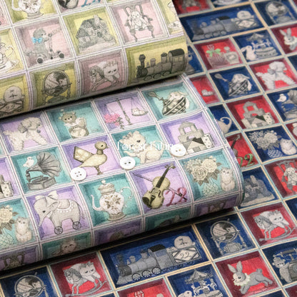 cotton linen - TOY Night Box fabric - FO:REST Fabric 布恩堂Liberty fabrictana lawnjapanese fabricykk zipper