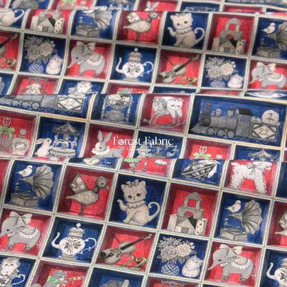 cotton linen - TOY Night Box fabric - FO:REST Fabric 布恩堂Liberty fabrictana lawnjapanese fabricykk zipper