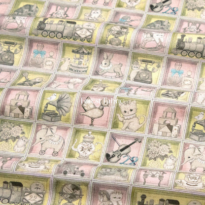 cotton linen - TOY Night Box fabric - FO:REST Fabric 布恩堂Liberty fabrictana lawnjapanese fabricykk zipper