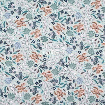 cotton - Meadow Mint - FO:REST Fabric 布恩堂Liberty fabrictana lawnjapanese fabricykk zipper