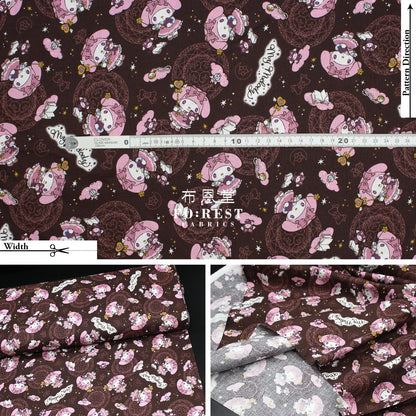 cotton - Melody fabric DarkBrown(member) - FO:REST Fabric 布恩堂Liberty fabrictana lawnjapanese fabricykk zipper