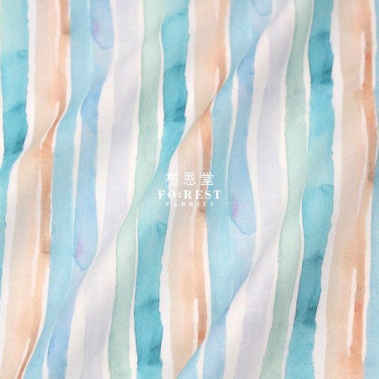 Cotton - Mermaid Stripe Fabric