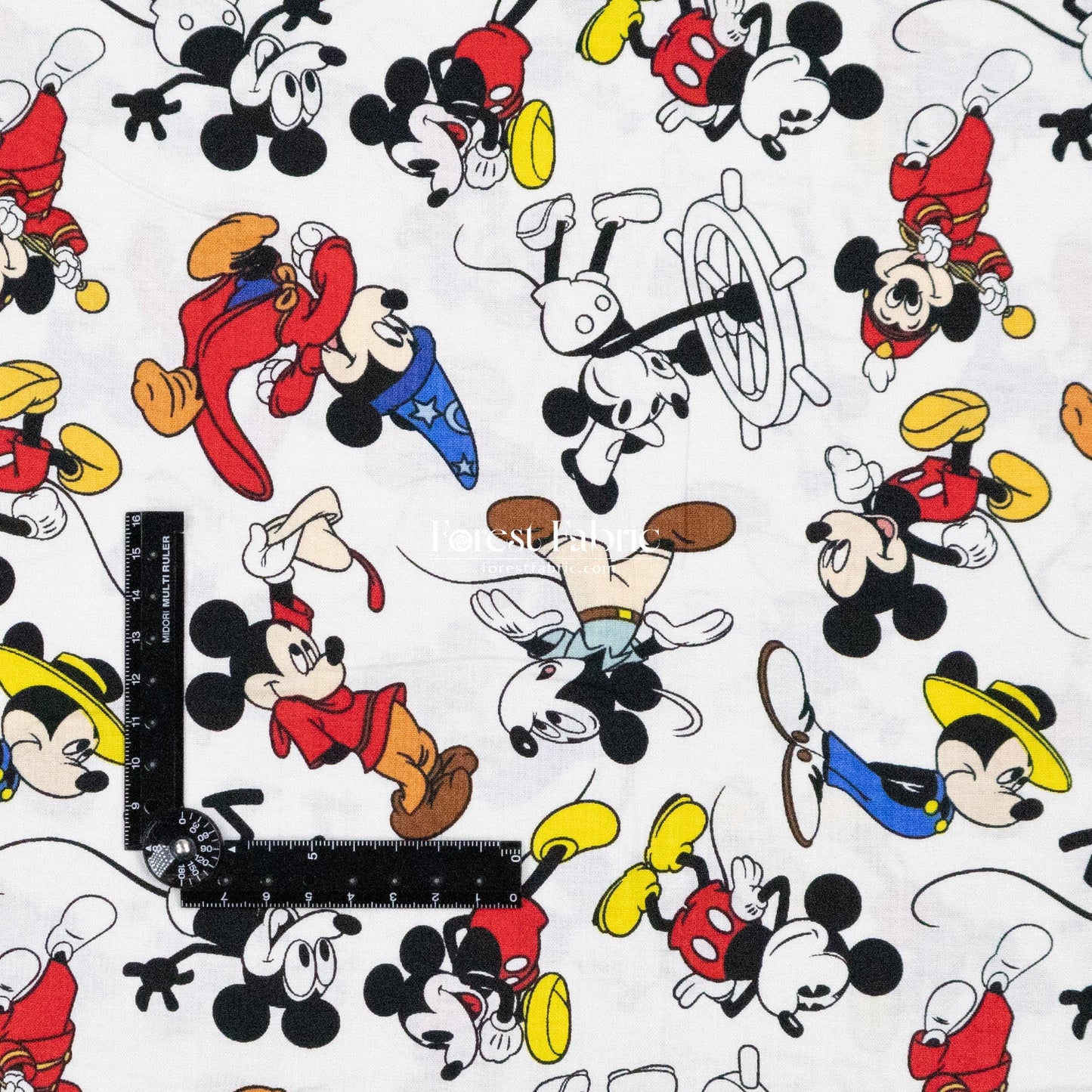 cotton - mickey and minnie fabric - FO:REST Fabric 布恩堂Liberty fabrictana lawnjapanese fabricykk zipper