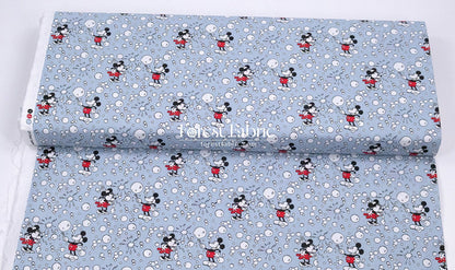 cotton - mickey and minnie fabric - FO:REST Fabric 布恩堂Liberty fabrictana lawnjapanese fabricykk zipper