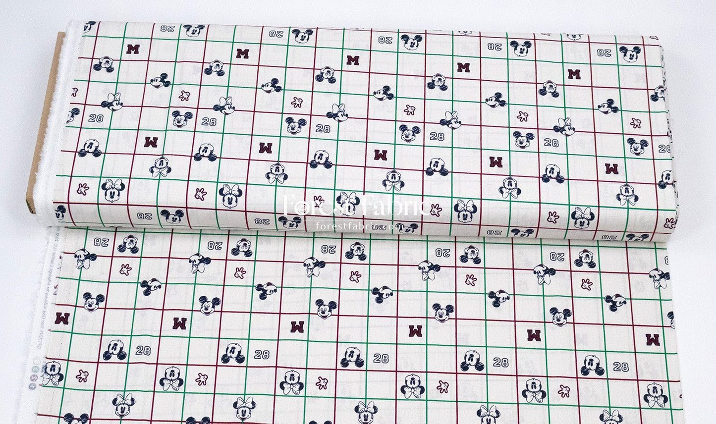 cotton - mickey and minnie fabric - FO:REST Fabric 布恩堂Liberty fabrictana lawnjapanese fabricykk zipper