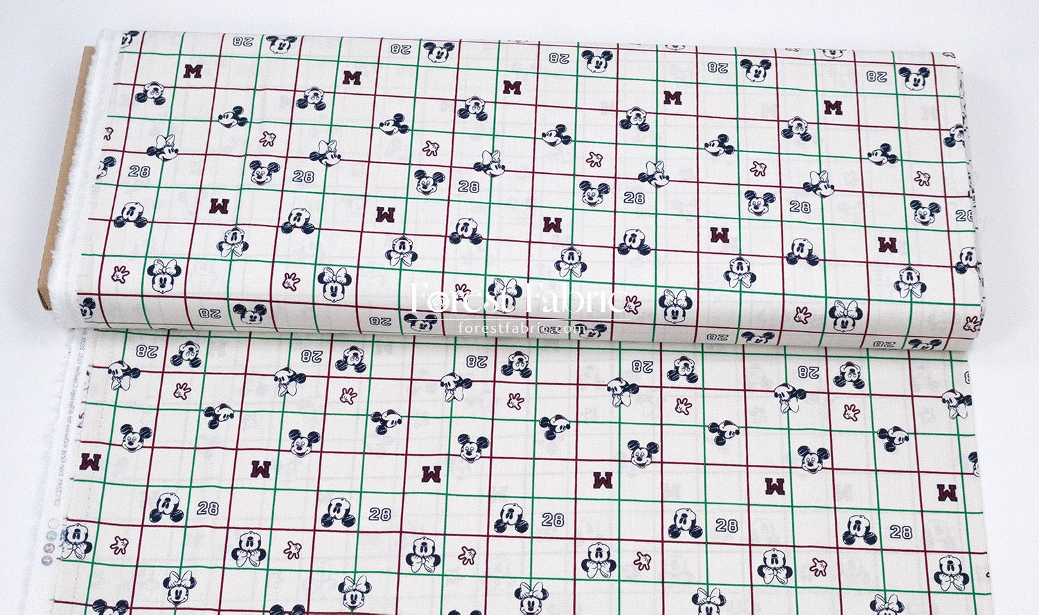 cotton - mickey and minnie fabric - FO:REST Fabric 布恩堂Liberty fabrictana lawnjapanese fabricykk zipper
