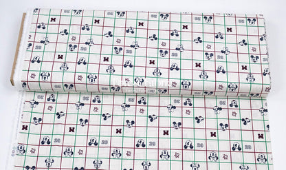 cotton - mickey and minnie fabric - FO:REST Fabric 布恩堂Liberty fabrictana lawnjapanese fabricykk zipper