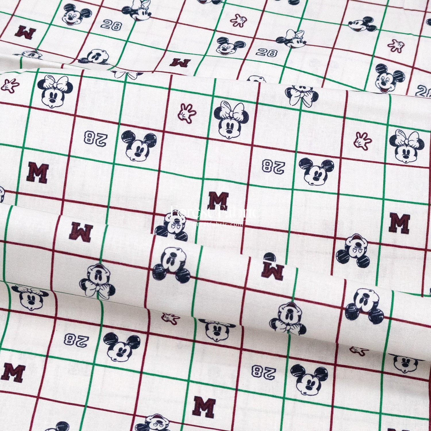 cotton - mickey and minnie fabric - FO:REST Fabric 布恩堂Liberty fabrictana lawnjapanese fabricykk zipper
