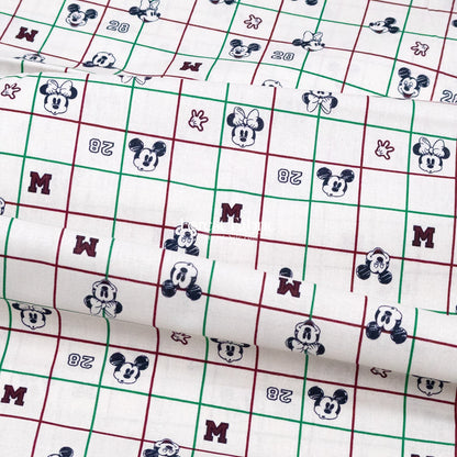 cotton - mickey and minnie fabric - FO:REST Fabric 布恩堂Liberty fabrictana lawnjapanese fabricykk zipper
