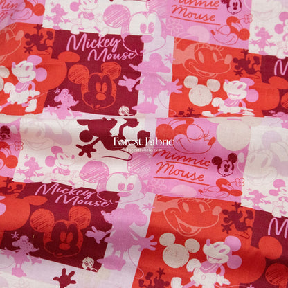 cotton - mickey and minnie fabric - FO:REST Fabric 布恩堂Liberty fabrictana lawnjapanese fabricykk zipper