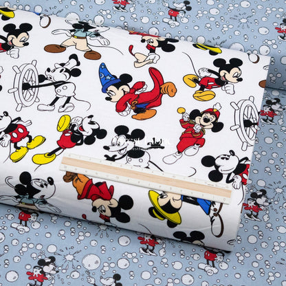 cotton - mickey and minnie fabric - FO:REST Fabric 布恩堂Liberty fabrictana lawnjapanese fabricykk zipper