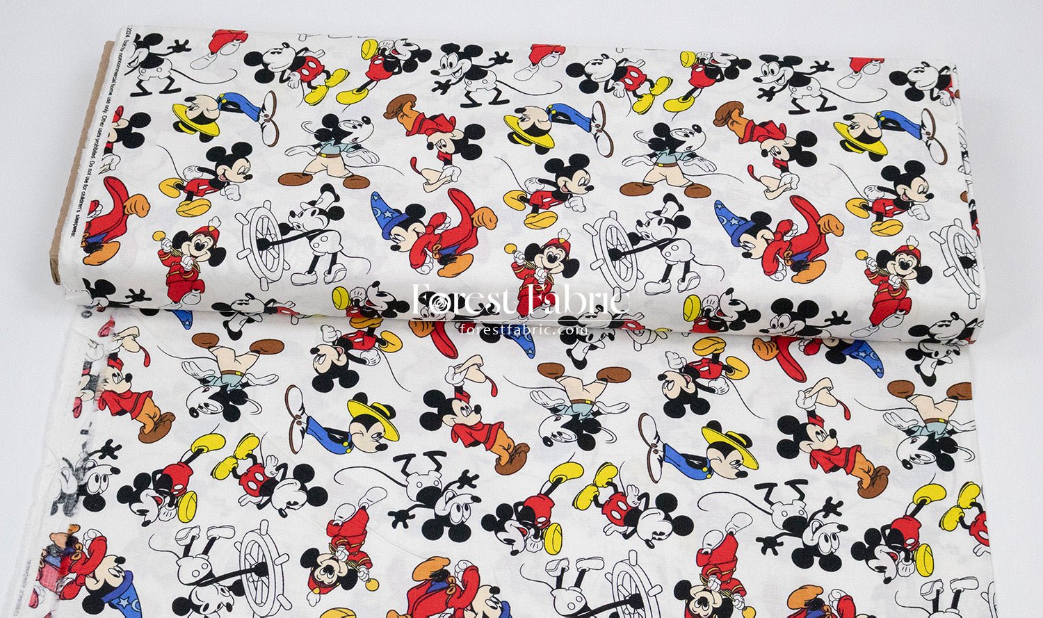 cotton - mickey and minnie fabric - FO:REST Fabric 布恩堂Liberty fabrictana lawnjapanese fabricykk zipper